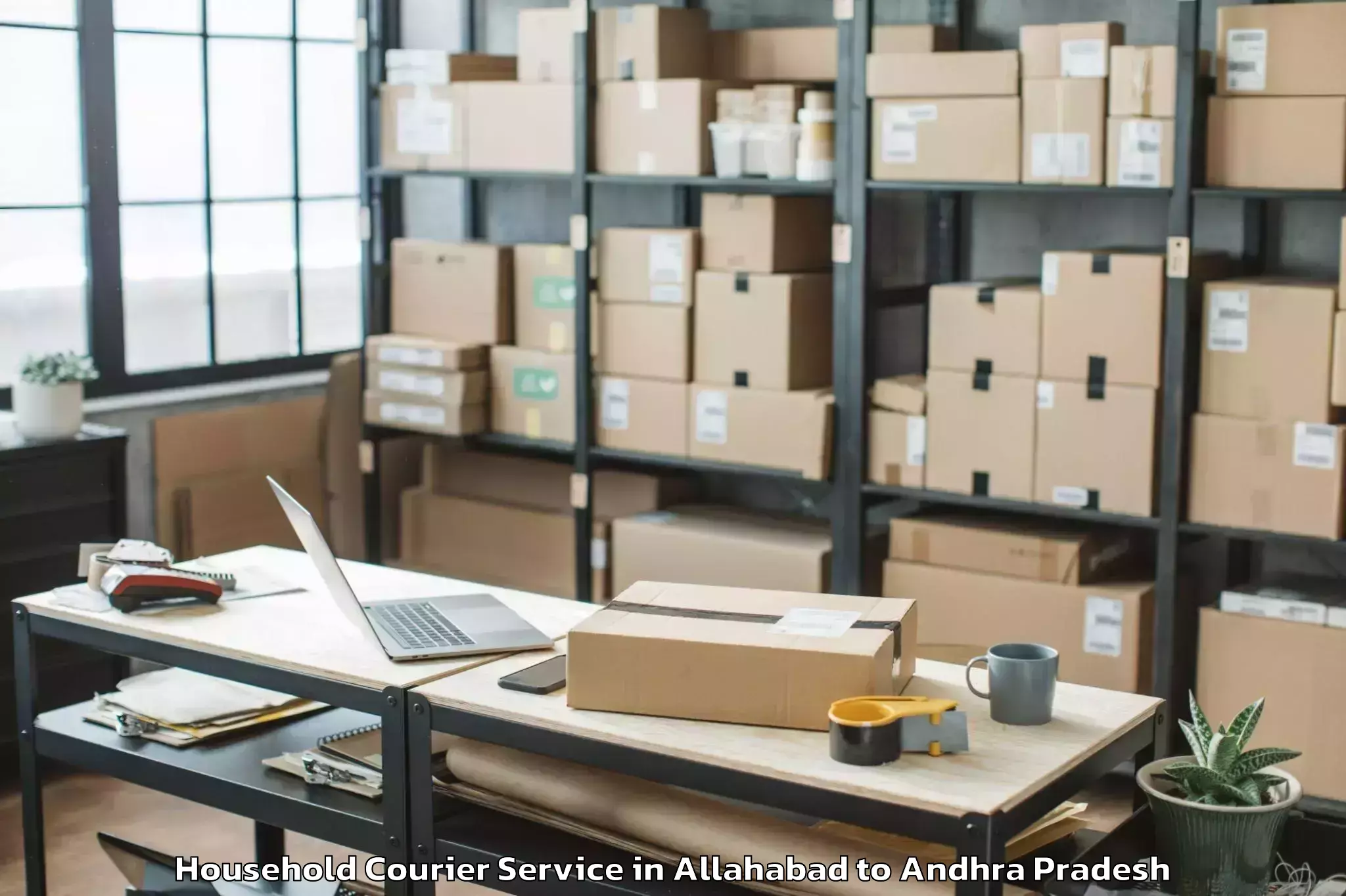 Book Allahabad to Rudravaram Household Courier Online